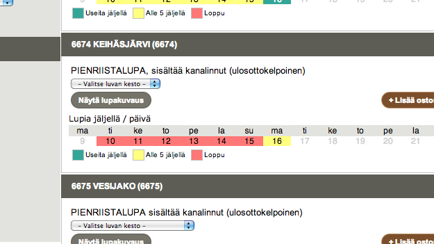 Verkkokaupan lupatilanne syksylle 2013