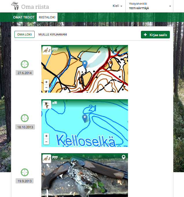 Riistalokin päänäkymä