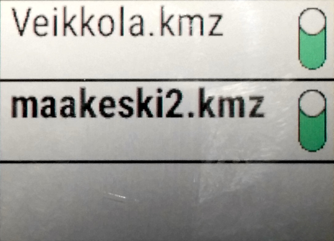 Räätälöidyt kartat voi kliksauttaa pois päältä vaivattomasti