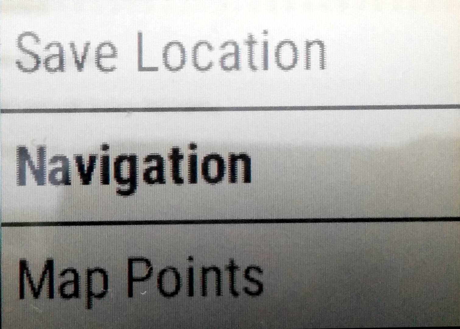 Itse nauhoitetut reitit löytyvät päävalikon Navigation alta