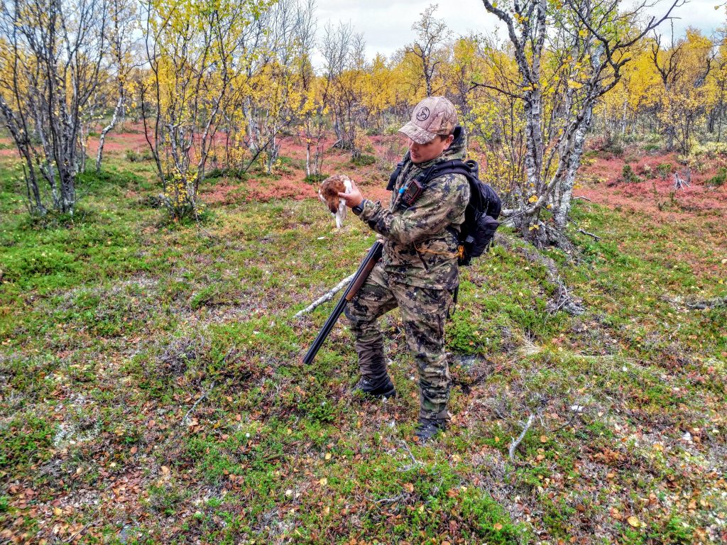 Riekkojahdin saalista tutkimassa
