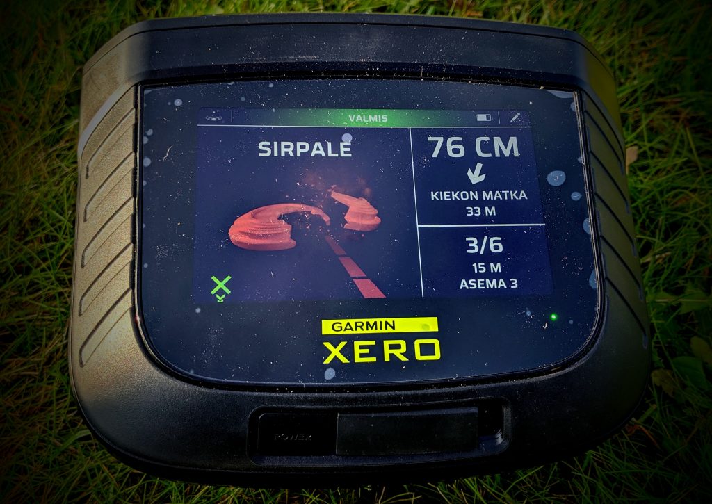 Garmin Xero S1 osumanäyttö: toinen sirpale